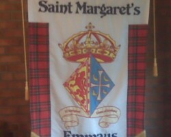 Banner inside church
