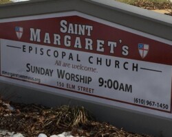 Close-up of current sign