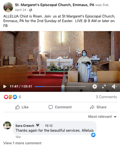 Facebook Post with Livestreaming