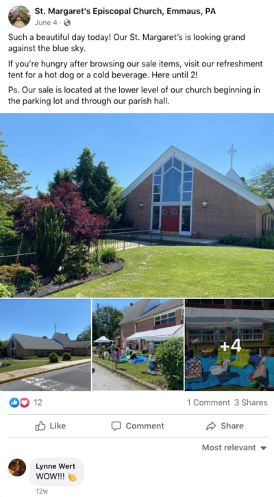 Facebook Post with photography