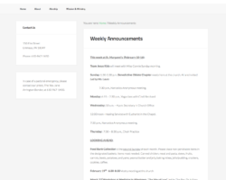 Weekly Announcements (Blog)