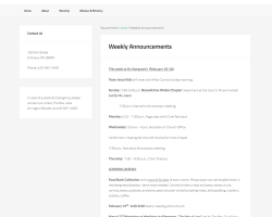 Weekly Announcements (Blog)