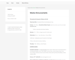 Weekly Announcements (Blog)